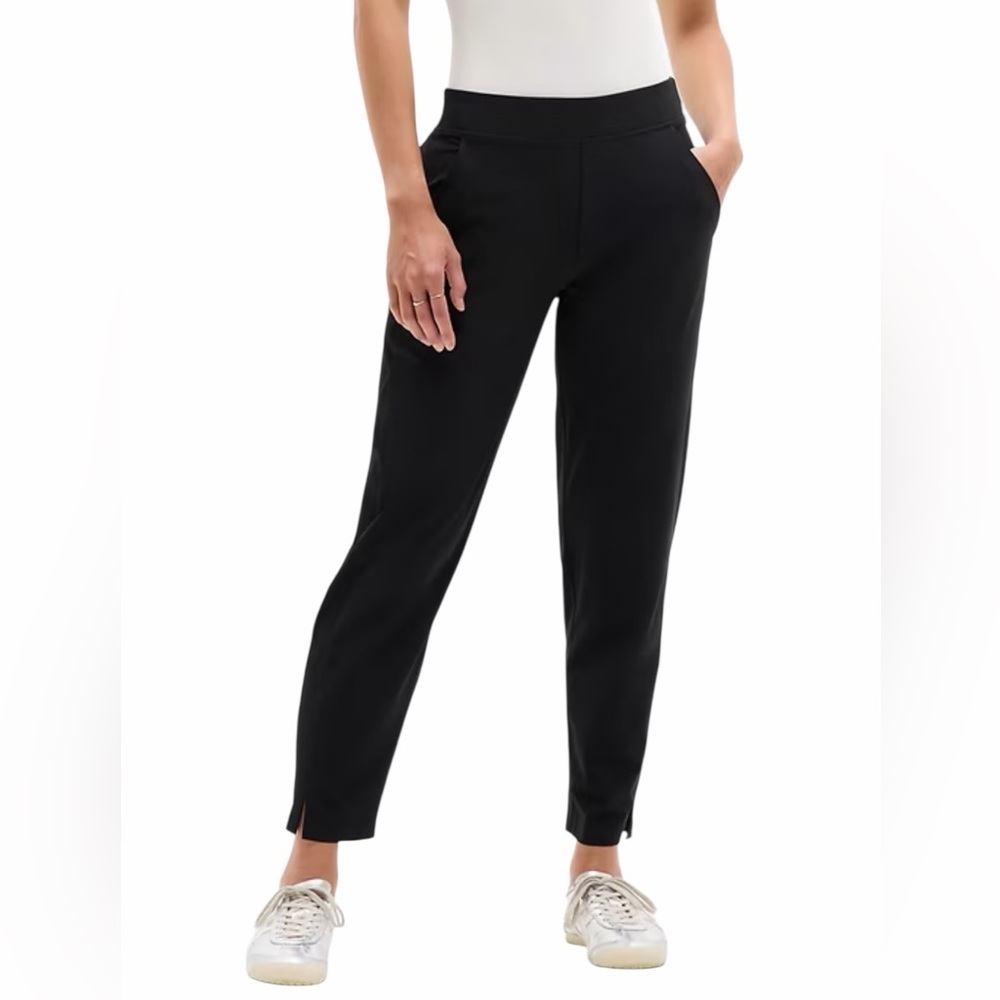 ATHLETA Brooklyn Mid Rise Ankle Pant Black Size 8